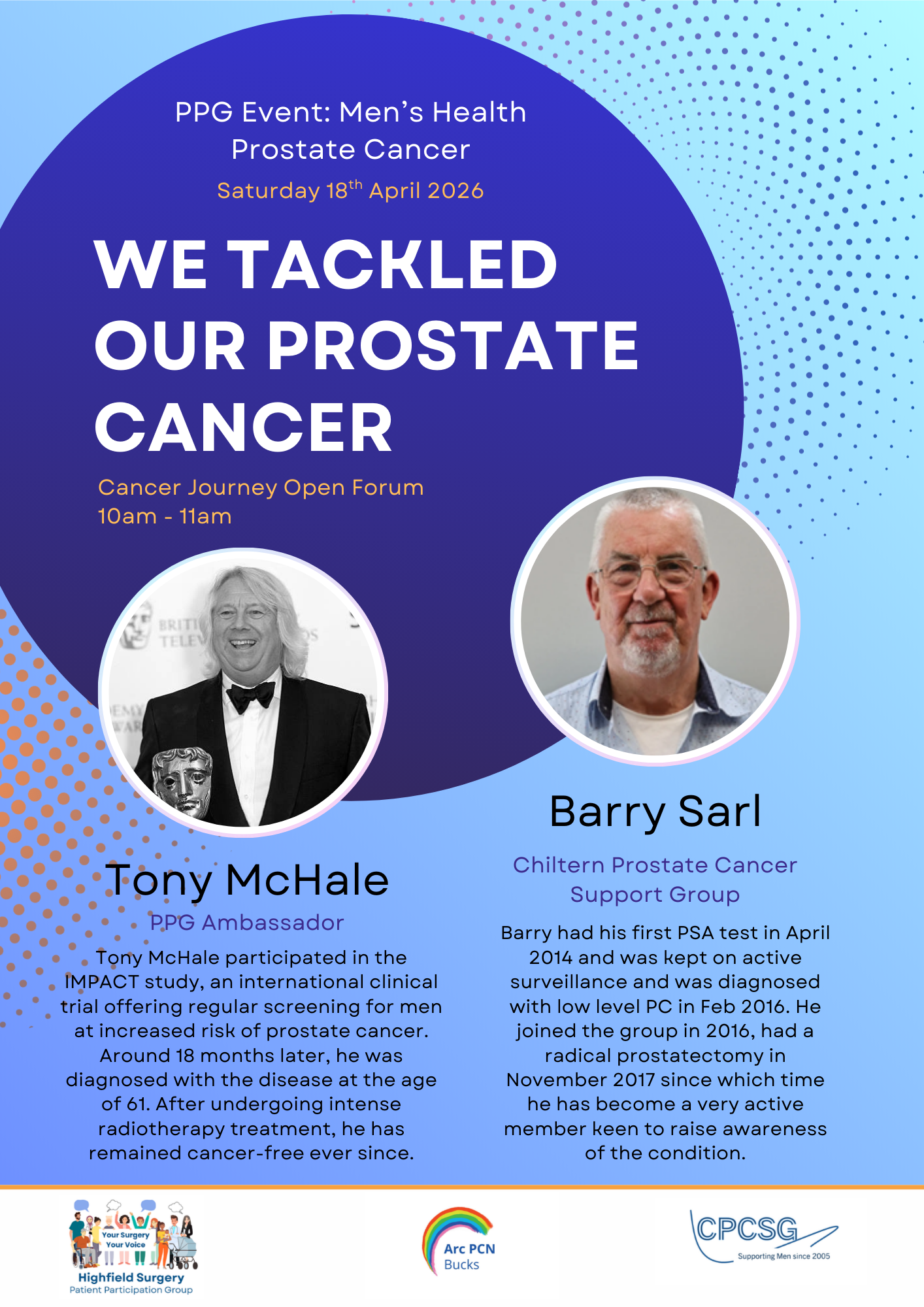Poster 2  - PPG Prostate Cancer Awareness Day